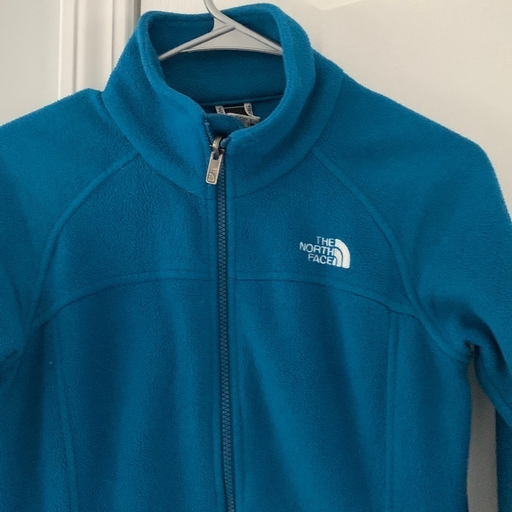 Teal blue green The North Face Jacket size XS zipper casual pockets - Picture 14 of 16